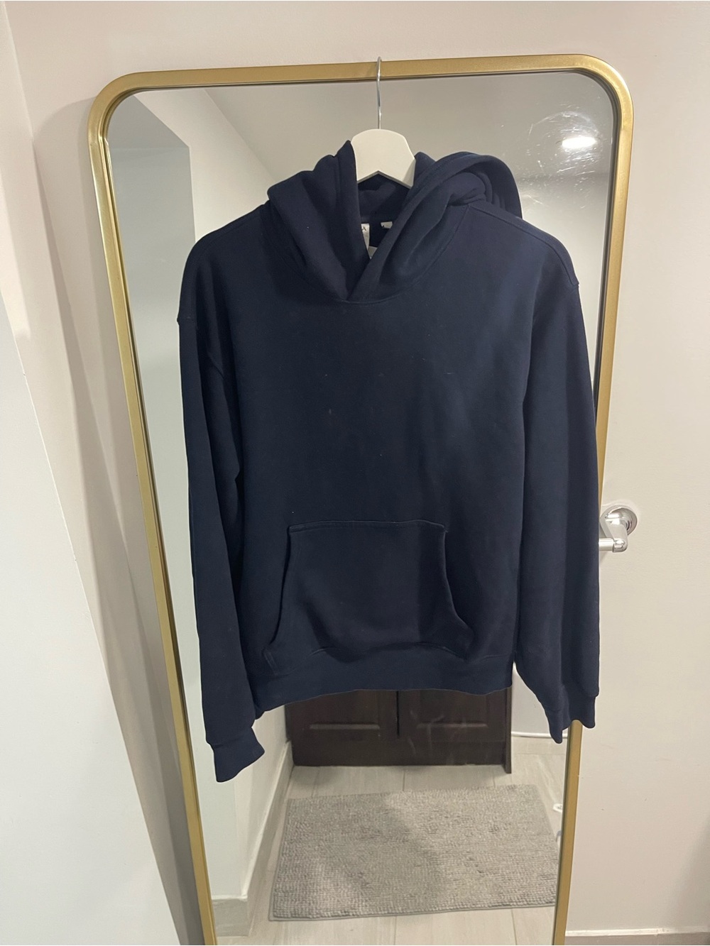 Aritzia Sweatfleece Hoodie Pullover navy blue size small - Picture 8 of 8